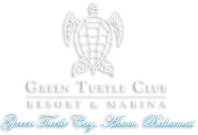 the logo for the green turtle club resort and marina